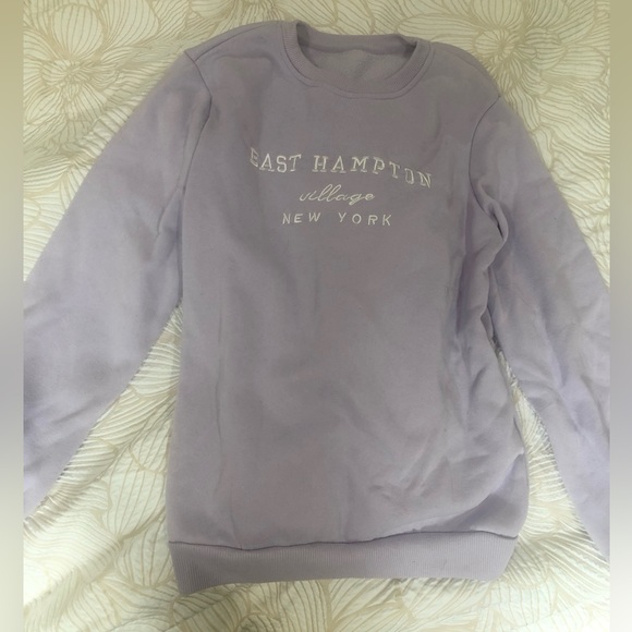 east hampton purple sweatshirt - Picture 2 of 3